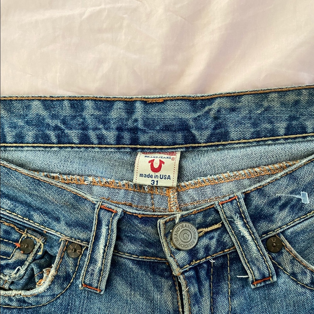 Size 31 True Religion Jeans. Ripped bootcut